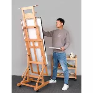 대형 전문가용 이젤 원목 유화 화판 회화 미술 액자