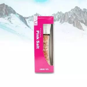 히말라야 핑크소금 스텐 그라인더 180g 굵은소금 자연