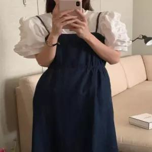 G125689_뷔스티에 서스펜더 청원피스 데님원피스