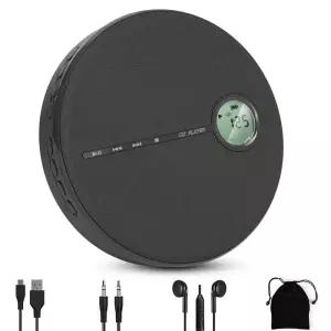 미니CD플레이어 휴대용 워크맨 CD 플레이어 블루투스 충전식 디스크맨스피커 USB 전송 기능