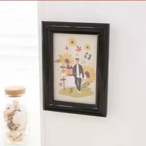 스냅액자4R 검정 136x188 A4349 사진 그림 스냅액자 인테리어액자