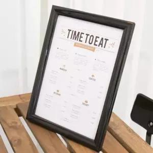 스냅액자A4 스탠드 검정 245x334x108 A4342 사진 그림 스냅액자 탁상액자 테이블액자