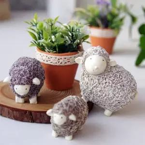 핀란드 양인형 미니어처 3P 테이블 선반 인테리어 미니소품 카페소품 감성소품