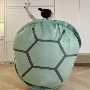 거북이 베개 대형 등딱지 쿠션 캐릭터 선물 등껍질 동물 인형 재미있는