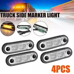 화물차차폭등 사이드등 4개 12V 24V LED 사이드 마커 라이트 클리어런스 리어 테일 브레이크 인디케이터 신