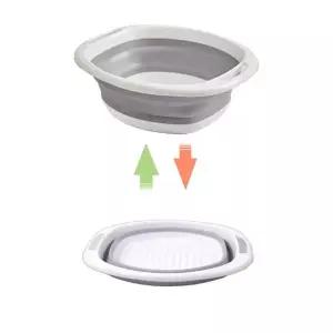 다용도 접이식 세수새아 고무대야 중형