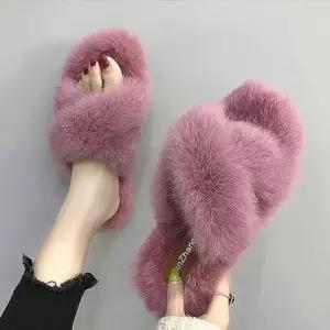 인기상품 여성 겨울 데일리 털슬리퍼 실내화 슈즈 [WFLRPUF_260420]