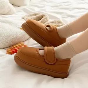 인기상품 여성 스트랩 포근한 털안감 둥근코 양털 러블리 발편한 겨울 슬리퍼 [WFLP92Q_260420]