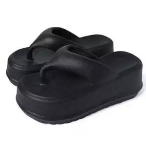 인기상품 편안한 통굽 비치 슬리퍼 여름 외출용 여성 슬리퍼 층간소음 방지 키높이 쪼리 [WFLN1RE_260420]