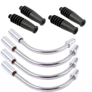 알루미늄 자전거 V 브레이크 누들 벤드 튜브 케이블 가이드 고무 헤드 호스 부품 MTB 액세서리