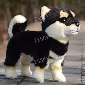 시바견인형 애착인형 강아지 검은 생일선물 피규어 블랙탄