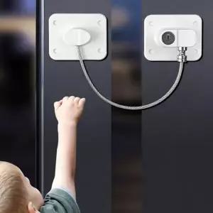 [아트박스]/이룸 와이어 도어락 열쇠식 안전락