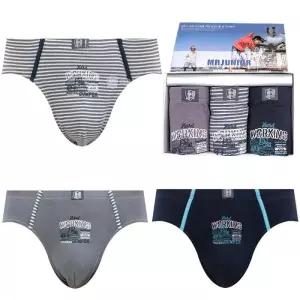 [제이투와이]남자 주니어 초등학생 남자 중학생 드로즈 삼각 면팬티 3p