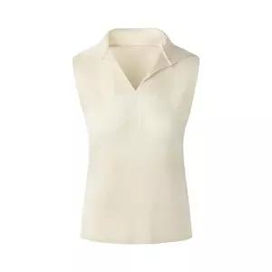 [플리츠미][플리츠미] V넥 카라 프론트 포켓 베스트_PPVTM024001