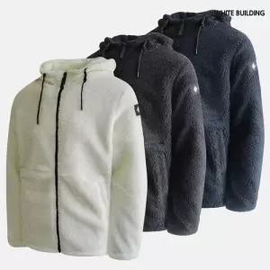 [화이트빌딩]여성 뽀글이 밍크후드집업 양털후드집업 후리스집업