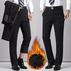 남자 겨울기모슬랙스 정장바지 기모팬츠 기모바지 (HSJ-WDF3E89)