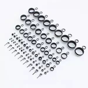 낚시대 초리대 가이드링 세트 원투 로드 가이드 수리 부품 바다 선상 DIY