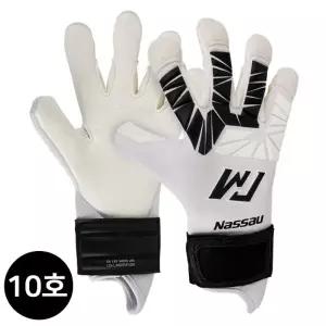 축구장갑 낫소 (10호) 화이트 골키퍼장갑 (NWGE-W10) 컨택트 이운재 엘리트 GK