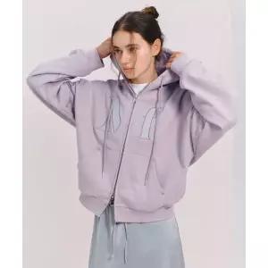 매장정품 MARGARIN FINGERS LOGO APPLIQUE HOODIE ZIP-UP (VIOLET)