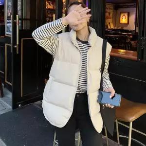 여성패딩조끼 얇은 패딩 조끼 숏 아우터 심쿵해외구매