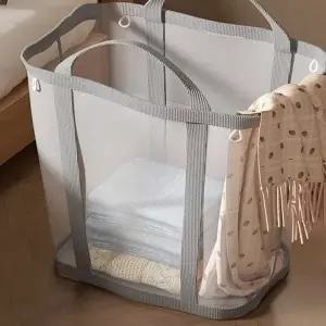 대용량 빨래 바구니 손잡이 빨래통 세탁물 바구니 빨래함