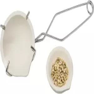 컬렉션 이탈리아 소형 세라믹 도가니 접시 컵 2종 세트 금 은 구리와 채찍 집게 손잡이 2A를 녹입니다