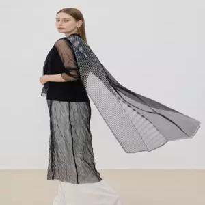 [플리츠미][최초가 49000원] 플리츠 프린트 쉬폰 스카프_HPSCS125L41