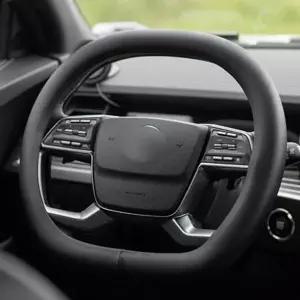 제네시스쿠페 08~16년 D컷 순정 가죽 핸들커버 블랙