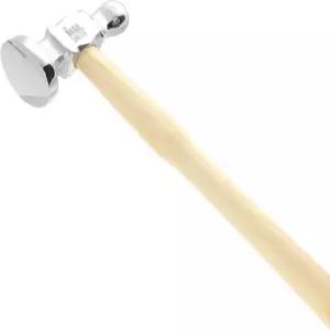 비드스미스 양면 추격 망치 - 10.75인치 나무 손잡이 2.25인치 스틸 헤드 14mm 볼 페인 및 돔형 면 금속