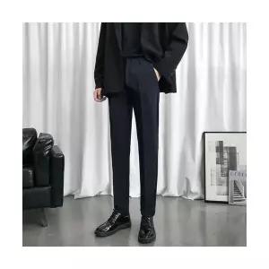 코아픽샵 팬츠 남친 여름 솔리드 아이스 정장 캐주얼팬츠 스키니핏 일자 슬림 키작남 9부 꾹2