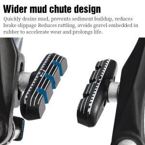 55mm 접이식 자전거 브레이크 패드 V 슈즈 내마모성 고무 14 16 18 20 인치 림