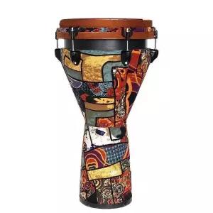 레모 12인치 드럼 아프리카 수제 퍼커션 전통 젬베 목재 핸드 초보자 휴대용
