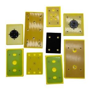 사포 패드 직사각형 샌더 디스크 백업 플레이트 연마 광택용 전동 공구