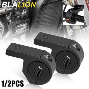 BLALION 바이크 오토바이 LED 헤드 라이트 스포트라이트 마운트 브래킷 조정 가능 안개등 보조 램프 범퍼