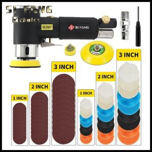 궤도 에어 샌더 미니 공압 1 /2/3 자동차 연마 용 연삭기 세트 고속 공기 구동 폴리 셔