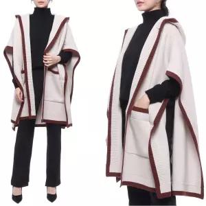 [AK원주점] [버버리] 23SS 여성 로고 후드 케이프 코트 (8056011_CANVAS_23S)