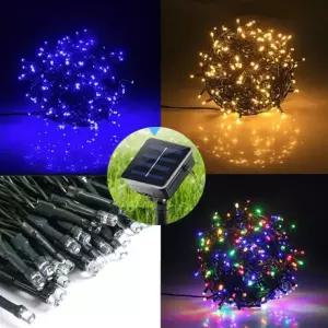 태양광 LED 지네 전구 캠핑 루프탑 카페 테라스 트리 수목등 야외 줄 조명 SSL-300