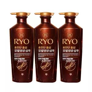 려 홍진단 홍삼 모발영양 샴푸 820ml x3개