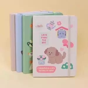 [문구/오피스] 노트 다이어리 표지 2P 무선 꾸미기 밴드 가름선 공책