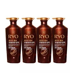 려 홍진단 홍삼 모발영양 샴푸 820ml x4개