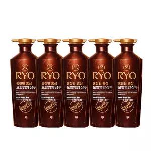 려 홍진단 홍삼 모발영양 샴푸 820ml x5개