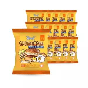 한맥 PC방 아침 간편조리 트리플치즈버거 햄버거15봉