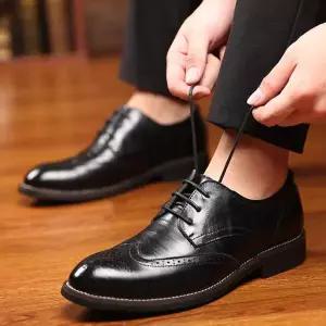 [RIZPICK]남성 250-290 빅사이즈 소가죽 정장구두 옥스포드화 수제화