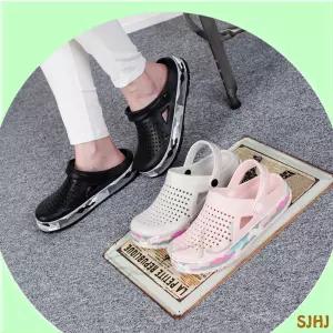 8023 컴포트 EVA 경량 여성 샌들/슬리퍼/블랙/핑크/베이지/편한 착용감/시원한/폭신/부드러운/여행/물놀이/계곡 바다 여름 여행 슈즈 편한