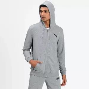 푸마 남성 에센셜 스몰 로고 풀 집업 후디 586704-53