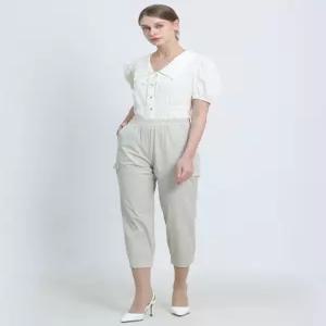 [보니스팍스][보니스팍스(Bonispax)] 밑단 밴드 세미배기 밴딩 팬츠-(택가격 119000원)