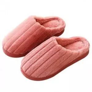 (색상 핑크)털슬리퍼 미끄럼 실내화 층간소음방지 보온 쿠션 거실 인테리어 사무실