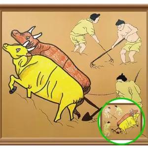 위월천 김홍도 논갈이 색칠도안 풍속화 홈갤러리 벽걸이 감상그리기 명화도안 노인미술놀이 김홍도그리기