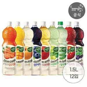 [웅진식품]자연은 주스 1.5L x 12입 (알로에 외 9종 / 선택옵션)
