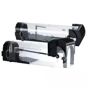 자동 마우스 트랩 실내 쥐 관점 미끼 상자 가정용 클립 케이지 플라스틱 안전 쥐덫